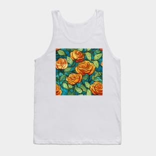 Van Gogh Roses Pattern 1 Tank Top